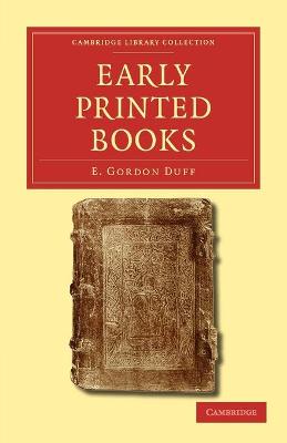 Early Printed Books