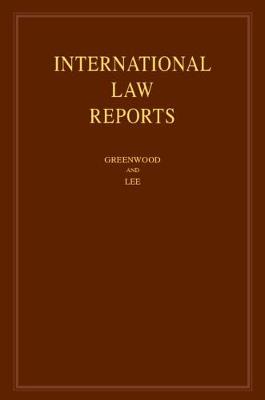 International Law Reports: Volume 189