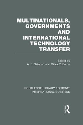 Multinationals, Governments and International Technology Transfer (RLE International Business)