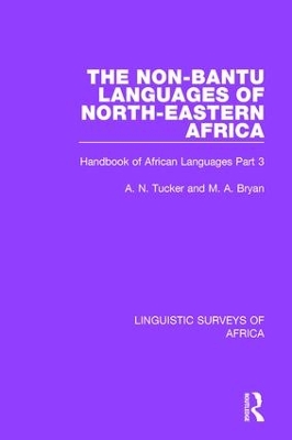 The Non-Bantu Languages of North-Eastern Africa