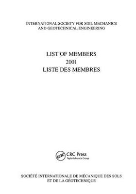 List of Members 2001: ISSMGE