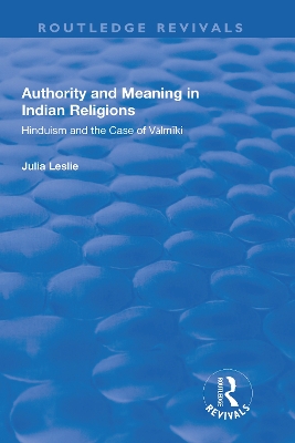 Authority and Meaning in Indian Religions