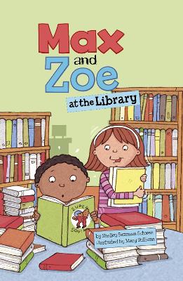 Max and Zoe at the Library