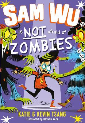 Cover for Sam Wu is Not Afraid of Zombies by Katie Tsang, Kevin Tsang