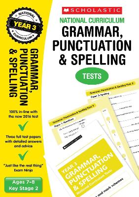 Grammar, Punctuation and Spelling Test - Year 3