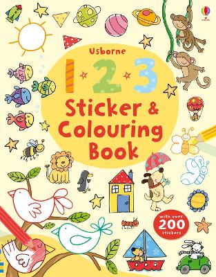 123 Sticker and Colouring book