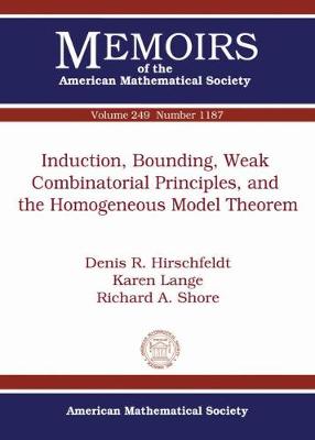 Induction, Bounding, Weak Combinatorial Principles, and the Homogeneous Model Theorem