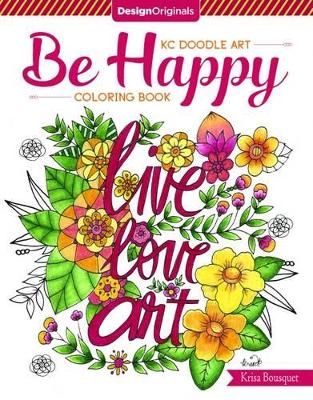 KC Doodle Art Be Happy Coloring Book