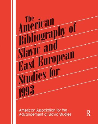 The American Bibliography of Slavic and East European Studies