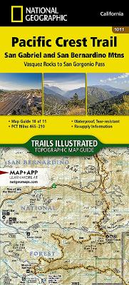 Pacific Crest Trail: San Gabriel And San Bernardino Mountains Map [vasquez Rocks To San Gorgonio Pass]