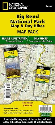 Big Bend Day Hikes and National Park Map [Map Pack Bundle]