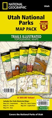 Utah National Parks [map Pack Bundle] Adventure Map