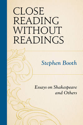 Close Reading without Readings