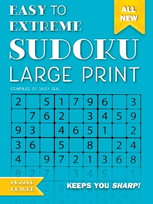 Easy to Extreme Sudoku Large Print (Blue)