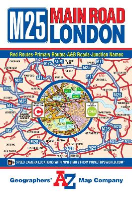 M25 Main Road Map of London