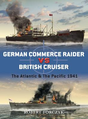 German Commerce Raider vs British Cruiser