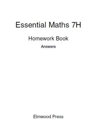 essential maths homework book 7h answers