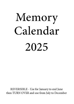 Memory Calendar - 2025