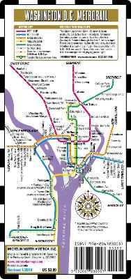 Streetwise Map Washington D.C - Laminated City Center Street Map of Washington D.C Metro