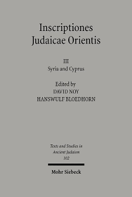 Inscriptiones Judaicae Orientis