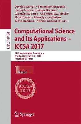 Computational Science and Its Applications – ICCSA 2017