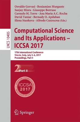 Computational Science and Its Applications – ICCSA 2017