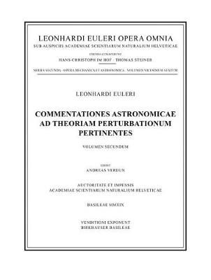 Commentationes astronomicae ad theoriam perturbationum pertinentes 2nd part