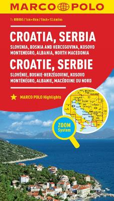 Croatia and Serbia Marco Polo Map