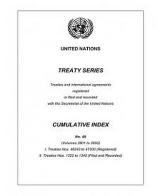 Treaty Series Cumulative Index Number 49