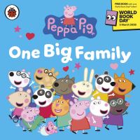 Book Cover for One Big Family World Book Day 2026 by Peppa Pig