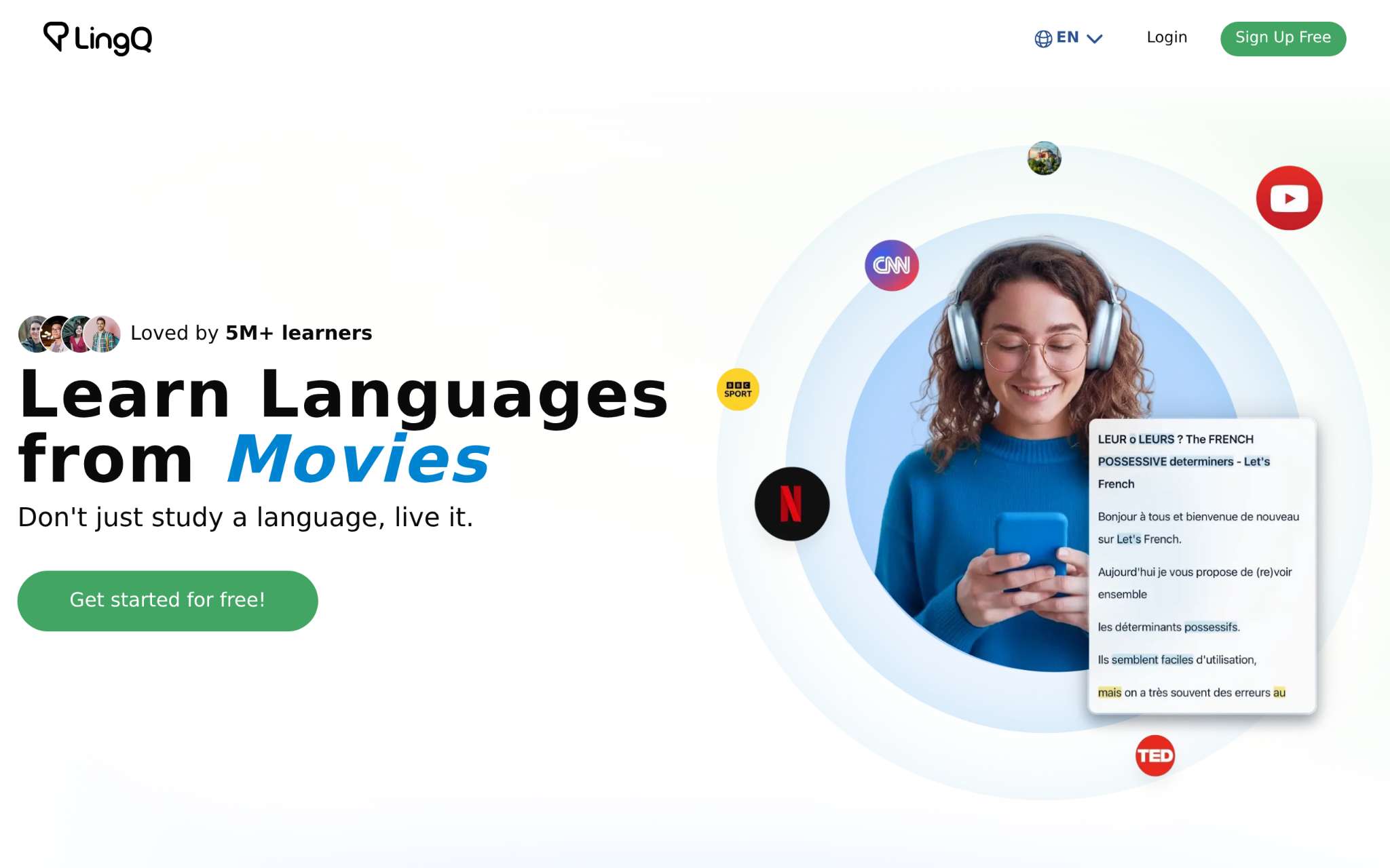LingQ Screenshot