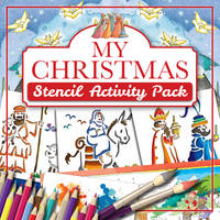 Book Cover for Christmas Stencil Activity Pack by Tim Dowley