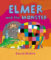 Book Cover for Elmer and the Monster by David McKee