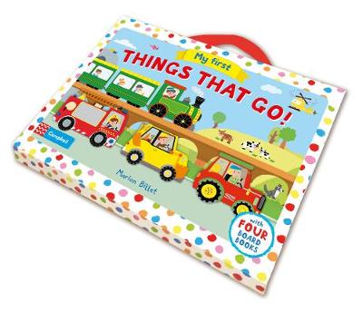 My First Things That Go! Four Vehicle-Shaped Board Books in a Carry Case