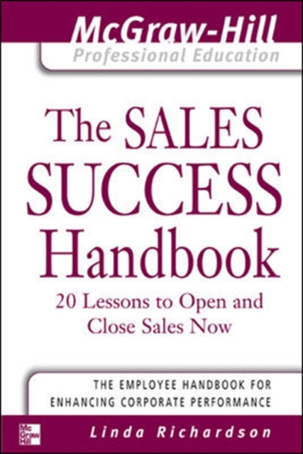 Book Cover for Sales Success Handbook by Linda Richardson