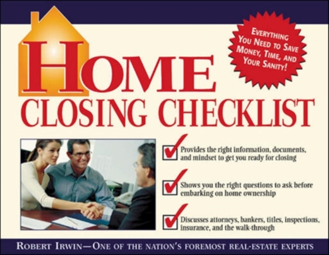 Book Cover for Home Closing Checklist by Robert Irwin