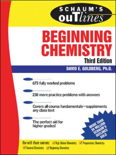 Book Cover for Schaum's Outline of Beginning Chemistry, 3rd ed by David Goldberg