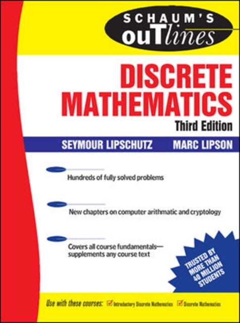 Book Cover for Schaum's Outline of Discrete Mathematics, 3rd Ed. by Seymour Lipschutz, Marc Lipson