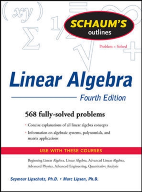 Schaum's Outline of Linear Algebra Fourth Edition