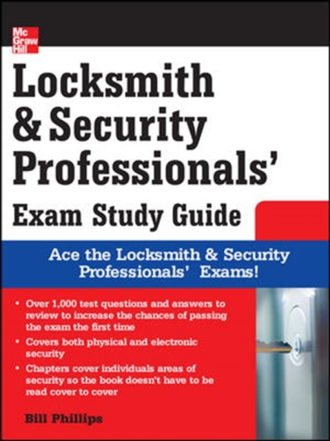 Book Cover for Locksmith and Security Professionals' Exam Study Guide by Bill Phillips