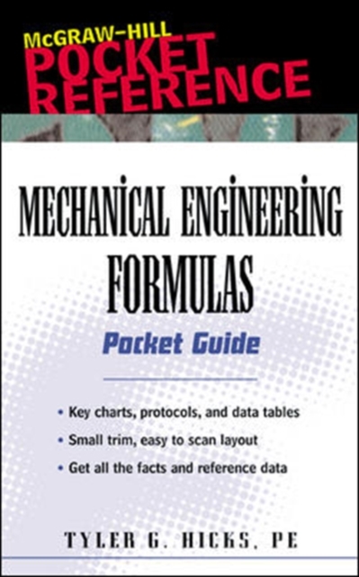 Book Cover for Mechanical Engineering Formulas Pocket Guide by Tyler G. Hicks