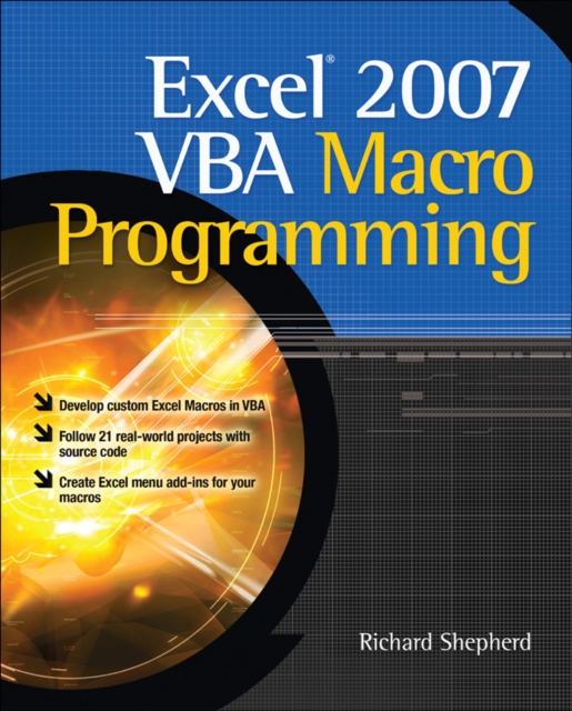 Book Cover for Excel 2007 VBA Macro Programming by Richard Shepherd