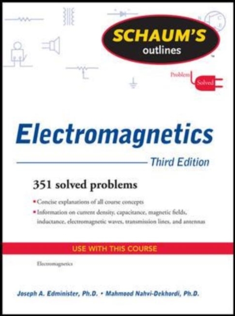 Book Cover for Schaum's Outline of Electromagnetics, Third Edition by Joseph Edminister