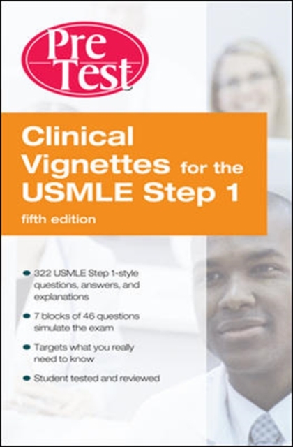 Book Cover for Clinical Vignettes for the USMLE Step 1: PreTest Self-Assessment and Review Fifth Edition by McGraw Hill