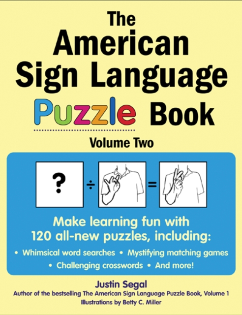 Book Cover for American Sign Language Puzzle Book Volume 2 by Justin Segal