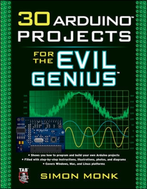 Book Cover for 30 Arduino Projects for the Evil Genius by Simon Monk