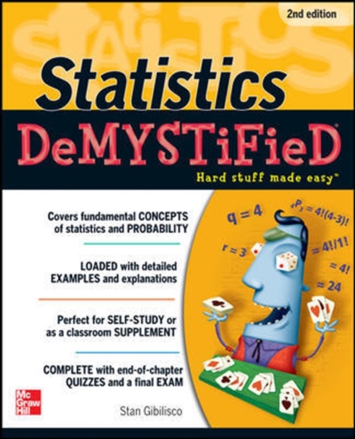 Book Cover for Statistics DeMYSTiFieD, 2nd Edition by Stan Gibilisco