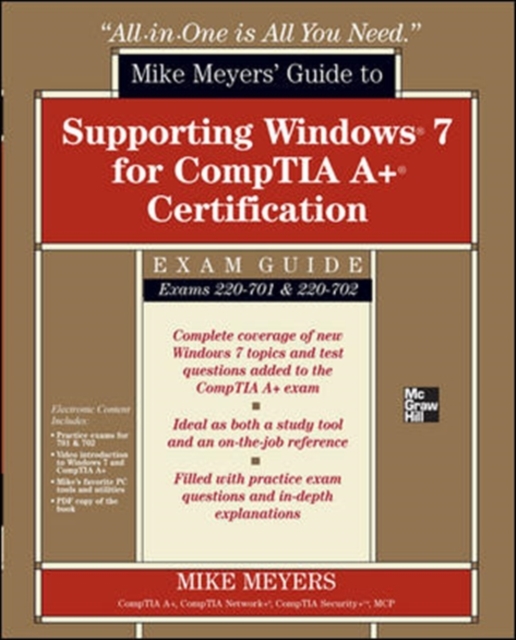 Book Cover for Mike Meyers' Guide to Supporting Windows 7 for CompTIA A+ Certification (Exams 701 & 702) by Meyers, Mike