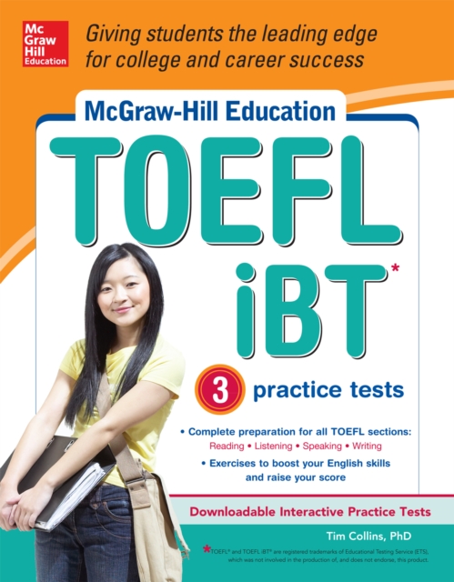 Book Cover for McGraw-Hill Education TOEFL iBT with 3 Practice Tests by Tim Collins