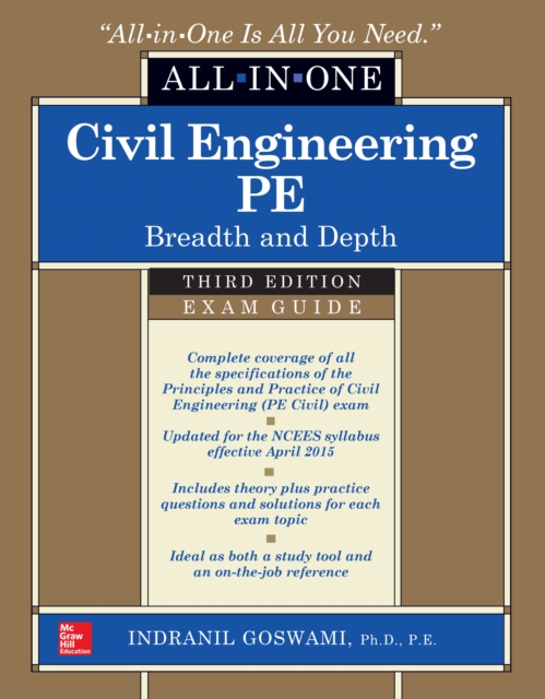 Book Cover for Civil Engineering All-In-One PE Exam Guide: Breadth and Depth, Third Edition by Goswami, Indranil